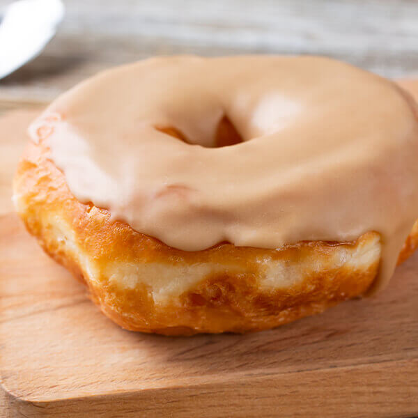 donut with maple glaze