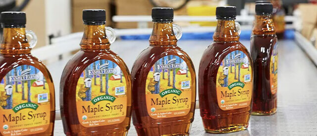 syrup on shelf in store